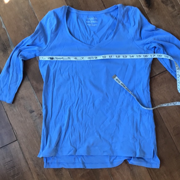 Talbots periwinkle M stretch t - Picture 4 of 6